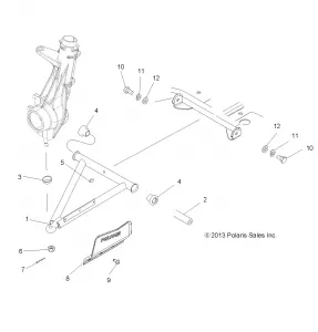 SUSPENSION, A-ARM and STRUT MOUNTING - A15SEB57CA/CJ/SEC57CJ/CA (49ATVAARM13SP500HD)