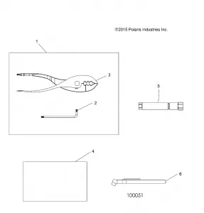 TOOLS, TOOL KIT (BUILT 11/1/14 AND AFTER) - A15SEB57CA/CJ/SEC57CJ/CA (100051)