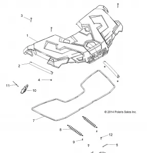 BODY, STORAGE, FRONT - A15SEE57HJ/HA (49ATVSTORAGE15570AA)