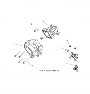 ENGINE, THROTTLE BODY and Топливная система RAIL - A15SEE57HJ/HA (49ATVTHROTTLEBODY15570MD)