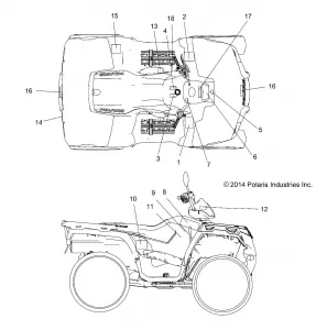 BODY, Наклейки - A15SHC57CS (49ATVDECAL15570SPQ)