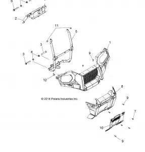 BODY, FRONT BUMPER and MOUNTING - A15SHC57CS (49ATVBUMPER15570SP)