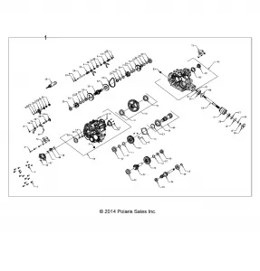 DRIVE TRAIN, MAIN GEARCASE - A15DAA32AA/AJ (49ATVGEARCASE1333376)