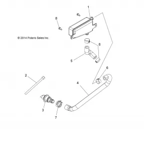 ENGINE, BREATHER HOSE - A15DAA32AA/AJ (49ATVBREATHER15325)