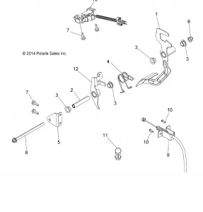 ENGINE, THROTTLE PEDAL - A15DAA32AA/AJ (49ATVTHRPEDAL15325)