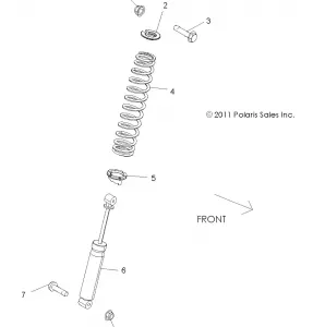 SUSPENSION, REAR SHOCK MOUNTING - A15DAA32EA/EJ (49RGRSHOCKMTGRR12RZR570)