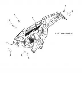 BODY, BUMPER, REAR - A15DAH32EJ (49ATVBUMPERRR14325)