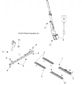 BODY, Сидение MOUNTING AND BELT - A15DAH32EJ (49ATVСидениеMTG15ACE)