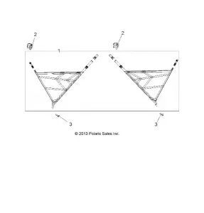 BODY, SIDE NETS - A15DAH32EJ (49ATVNETS14325)