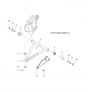 SUSPENSION, A-ARM and STRUT MOUNTING - A15DAH32EJ (49ATVAARM15325HD)