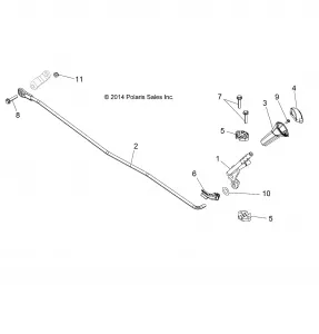 DRIVE TRAIN, GEAR SELECTOR - A15DAH57EJ (49ATVGEARSELECT15ACEHD)