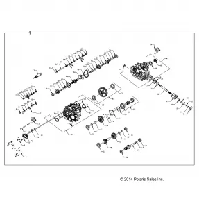 DRIVE TRAIN, MAIN GEARCASE - A15DAH57EJ (49ATVGEARCASE1333143)