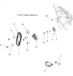 ENGINE, Маслянный насос - A15DAH57EJ (49RGROILPUMP12RZR570)