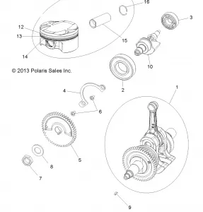 ENGINE, CRANKSHAFT, PISTON AND BALANCE SHAFT - A15SEA32AA/AH (49ATVCRANKSHAFT14SP325)