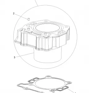 ENGINE, CYLINDER - A15SEA32AA/AH (49ATVCYLINDER14SP325)