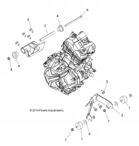 ENGINE, ENGINE MOUNTING - A15SEA32AA/AH (49ATVENGINEMTG15SPETX)