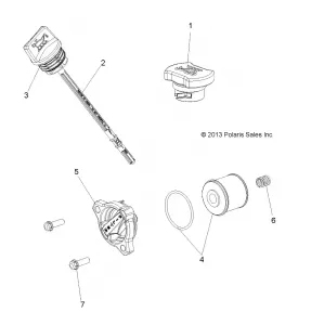 ENGINE, OIL FILTER, DIPSTICK AND FILL CAP - A15SEA32AA/AH (49ATVOILFILTER14SP325)