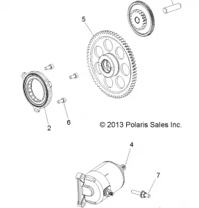 ENGINE, STARTER DRIVE - A15SEA32AA/AH (49ATVSTARTER14SP325)