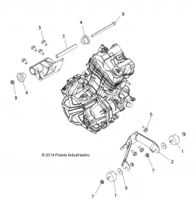 ENGINE, ENGINE MOUNTING - A15SEA32HA (49ATVENGINEMTG15SPETX)