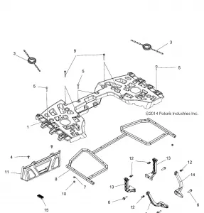 BODY, REAR RACK ASM. - A15SYE85AS/AV (49ATVRACKMTGRR15850TRG)