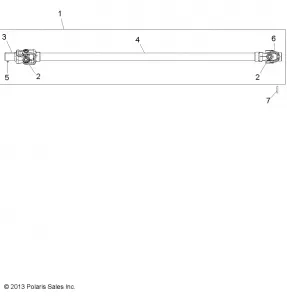 DRIVE TRAIN, FRONT PROP SHAFT - A16DAA32A1/A7 (49ATVSHAFTPROP14SP325)