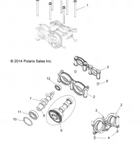 ENGINE, CAMS AND BEARING HOUSING - A16DAA32A1/A7 (49ATVCAMSHAFT14SP325)