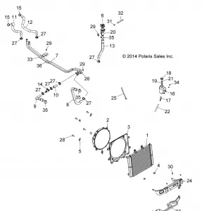 ENGINE, Охлаждение SYSTEM - A16DAA32A1/A7 (49ATVCOOL15325)