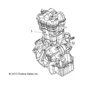 ENGINE, LONG BLOCK - A16DAA32A1/A7 (49ATVLB14SP325)