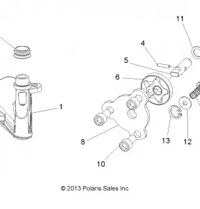 ENGINE, Маслянный насос - A16DAA32A1/A7 (49ATVOILPUMP14SP325)