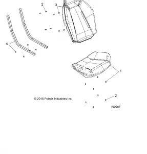 BODY, Сидение ASM. - A16DAA57A5/A7/L2/E57A9/E57AM (100287)