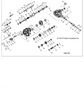 DRIVE TRAIN, MAIN GEARCASE (TO 1/4/16) - A16DAA57A5/A7/L2/E57A9/E57AM (100157)