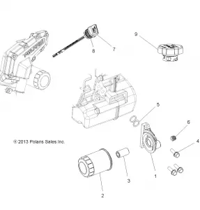 ENGINE, OIL FILTER and DIPSTICK - A16DAA57A5/A7/L2/E57A9/E57AM (49RGROILFILTER14570)