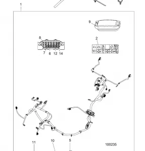 ELECTRICAL, WIRE HARNESS - A16DAA57N1/E57NM (100235)