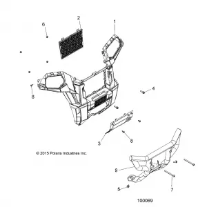 BODY, FRONT BUMPER - A16SVS95CM/T95C2