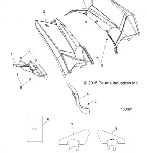 BODY, REAR CAB AND HEAT SHIELDS - A16SVS95CM/T95C2