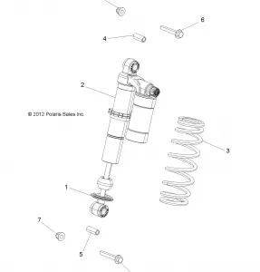 SUSPENSION, SHOCK, FRONT, MOUNTING - A16SVS95CM