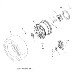 WHEELS, REAR and HUB - A16SVS95CM