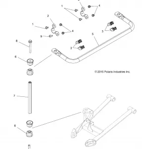 SUSPENSION, STABILIZER BAR - A16SVA85A2 (100066)