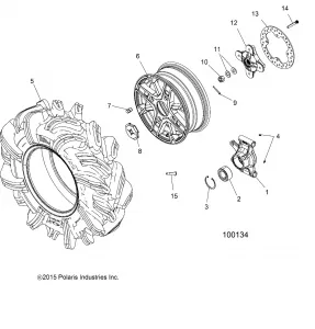 WHEELS, REAR and HUB - A16SXM95AL