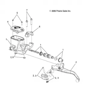 BRAKES, FRONT BRAKE LEVER and MASTER CYLINDER - A16SAA57N1