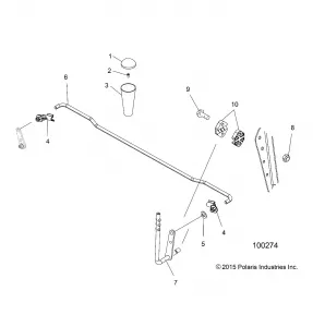 DRIVE TRAIN, GEAR SELECTOR - A16SAA57N1