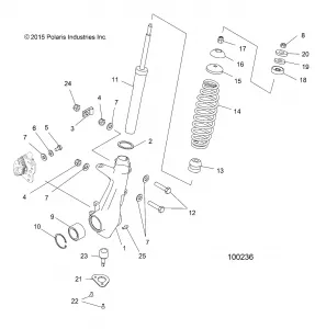 SUSPENSION, FRONT STRUT - A16SAA57N1