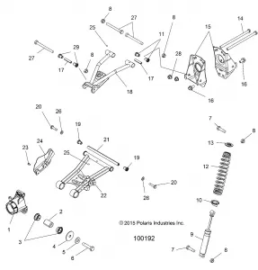 SUSPENSION, REAR - A16SES57F1/F2/SBT57F1