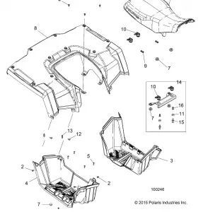 BODY, REAR CAB, Сидение and FOOTWELLS - A16SET57C1/C7/SES57C1/C2/SBT57C1