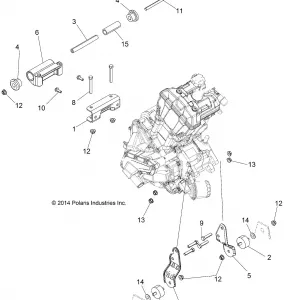ENGINE, MOUNTING - A16SEH57A7
