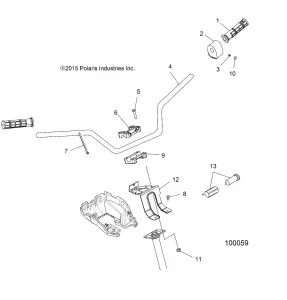 STEERING, HANDLEBAR and CONTROLS - A16SEH57A7