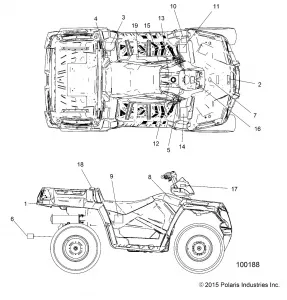 BODY, Наклейки - A16SUH57N6 (100188)