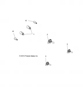 ELECTRICAL, BULBS - A16SUH57N6 (49ATVBULBS14570UTE)