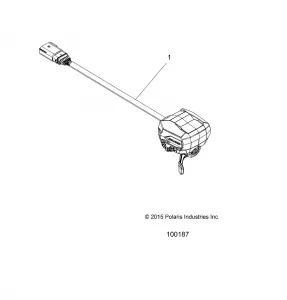 STEERING, CONTROLS, THROTTLE ASM. - A16SUE57F1 (100187)