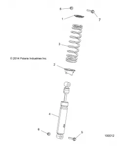 SUSPENSION, FRONT SHOCK - A16SHC57CM (100012)